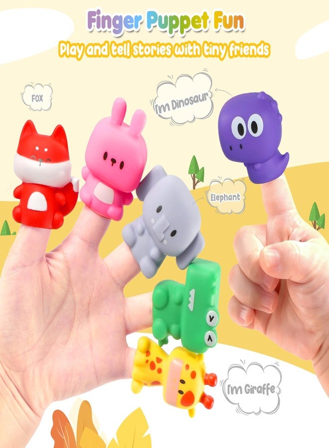 URMYWO Learning Toys for 1 2 3 Years Old Boy Girl, Toddler Montessori Toys, Train Set with 10 Finger Puppets & Play Mat, Counting, Matching & Sorting, Gifts for Kid Toddler Christmas Stocking Stuffers - Image 5